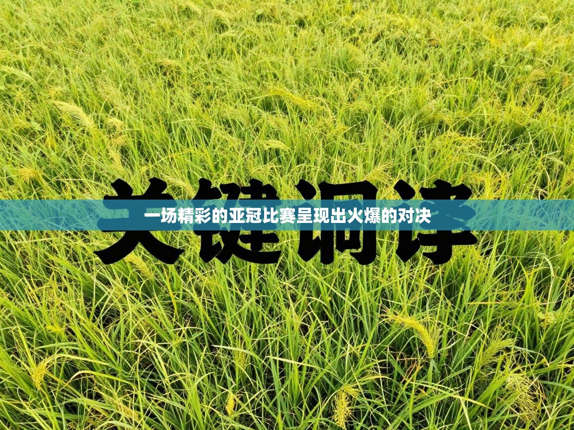 一场精彩的亚冠比赛呈现出火爆的对决  第1张